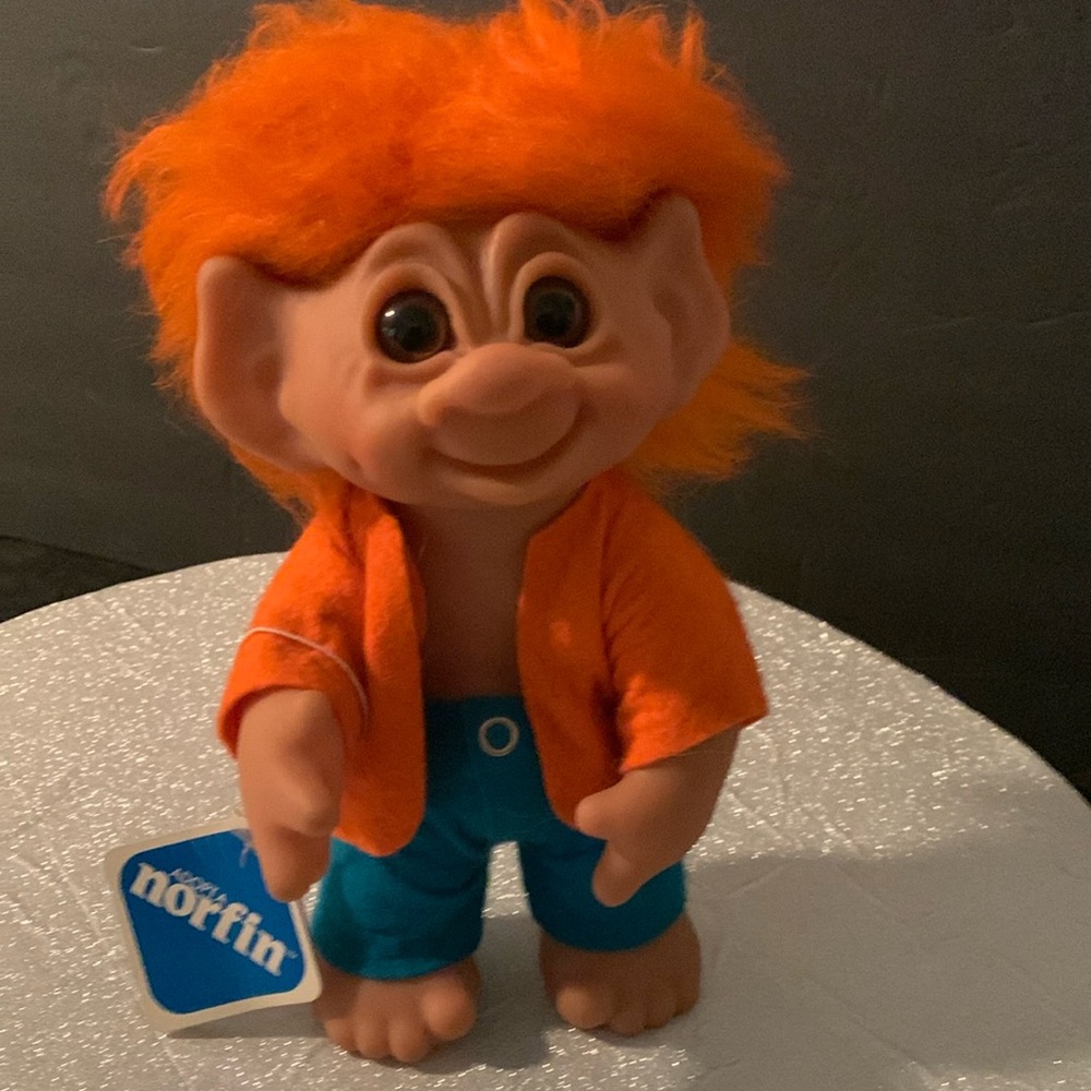 - Vintage Thomas Dam 604 Norfin Troll 1977  9”  Marked Dam De… with tag